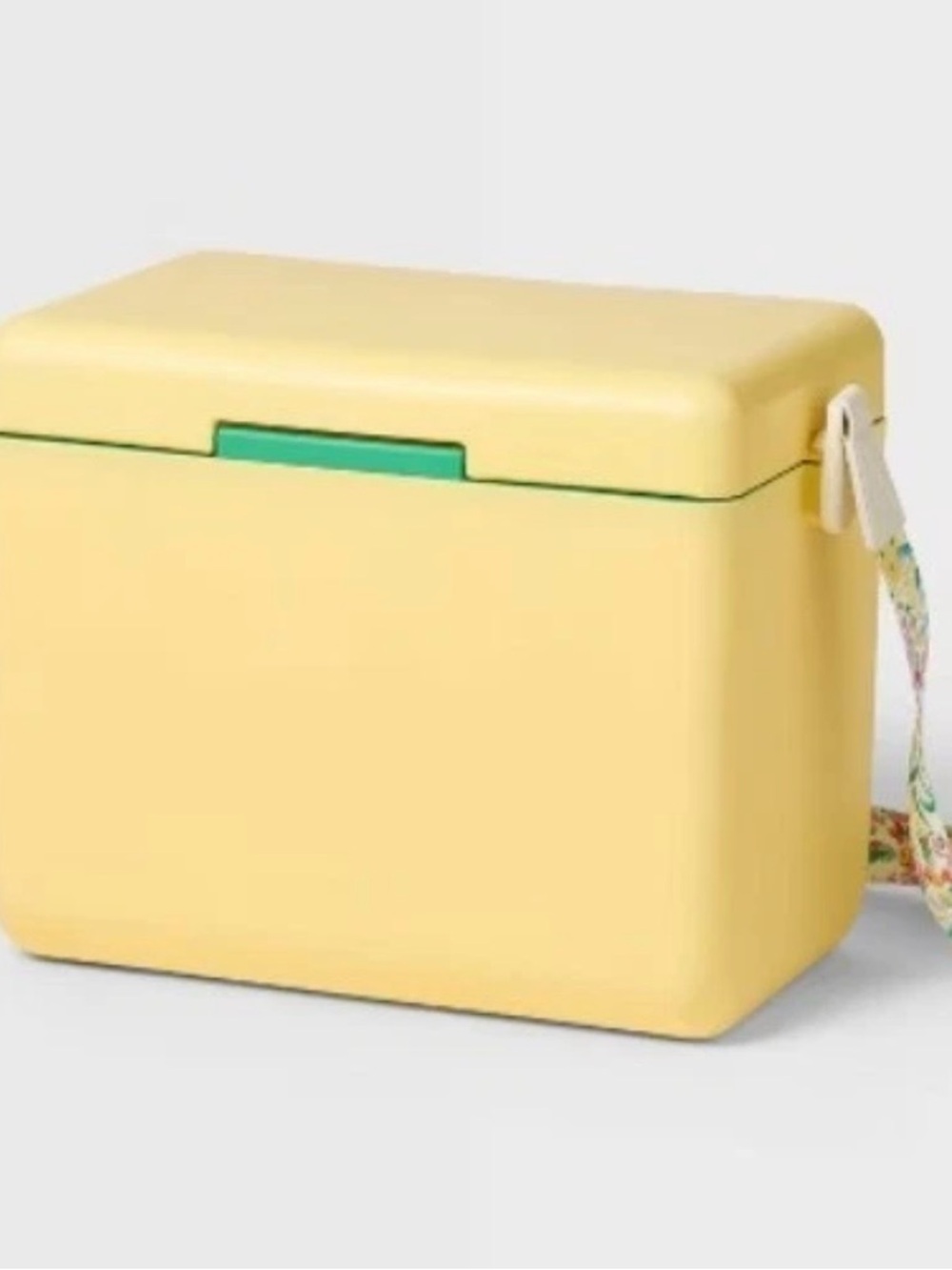 Roller Rabbit Pale Yellow Floral-Print Strap Cooler - Picture 2 of 7